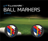 Captain Thunderbolt USA ball markers for TourMARK oversized putter grips