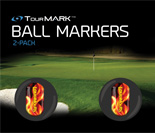 Liar liar pattern ball markers for TourMARK standard size putter grips