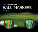 Lucky pattern ball markers for TourMARK oversized putter grips