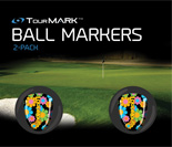 Magic Bus pattern ball markers for TourMARK oversized putter grips