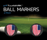 USA pattern ball markers for TourMARK oversized putter grips
